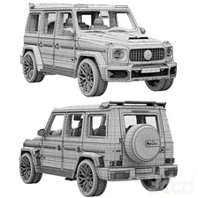 Mercedes-Benz AMG G63 BRABUS 700 WIDESTAR - Транспорт - 3D модель