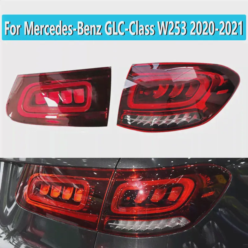 Для Mercedes-Benz GLC Class W253 GLC200L GLC260L GLC300L 2020-2021 Задний Фонарь Стоп-сигнала Абажур Заднего Фонаря-0
