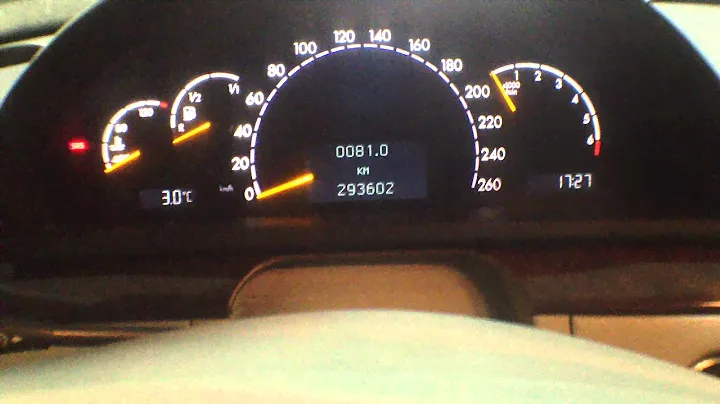 Mercedes-Benz S320 (W220) как снять щиток приборов