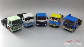 Дальнобойщики: масштабные модели седельных тягачей Volvo, Mercedes-Benz, Scania, Saviem - IXO Models