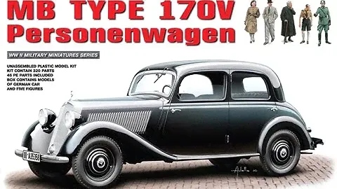 Обзор сборной модели 1/35 Mercedes-Benz Type 170v Personenwagen с фигурками от MiniArt (Unboxing)