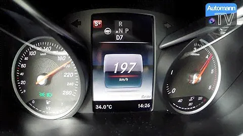 2016 Mercedes GLC 250 d (204hp) - 0-200 km/h acceleration (60FPS)
