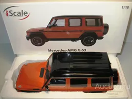 1/18 Mercedes-AMG G 63 / Mercedes-Benz G-Class (W463) 2016 (sunsetbeam orange) (iScale)
