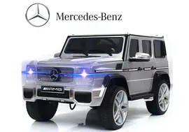 Детский электромобиль Mercedes Benz G65 AMG серебристый