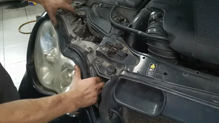 Mercedes c class w203 headlight removal